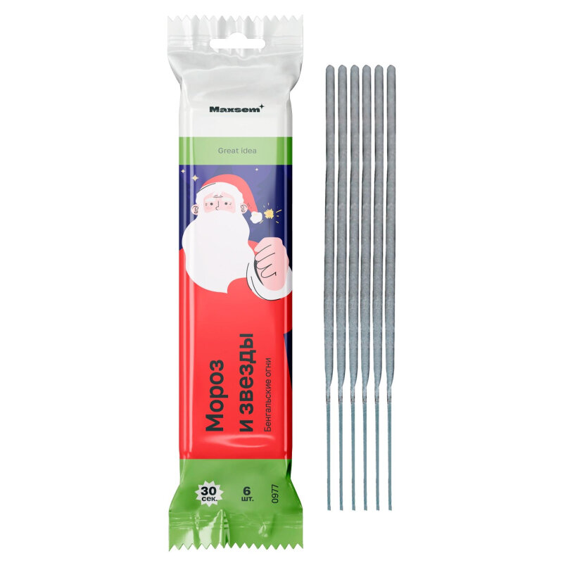 фото Свеча Бенгальские огни 16см, 6 шт/уп 0977