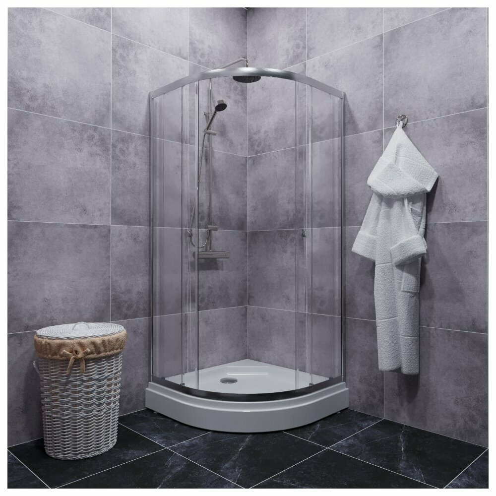 фото Triton Душевое ограждение Triton "Альфа" 80х80, хром