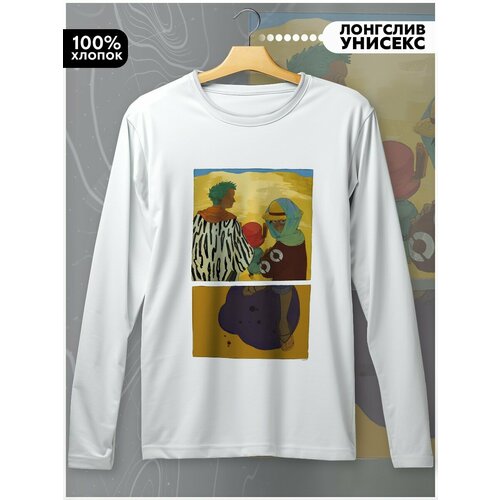 фото Лонгслив бруталити, размер l, белый