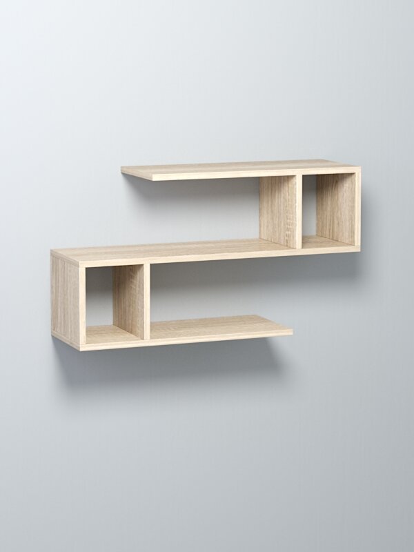 Полка настенная "вайб" №3, Дуб Сонома. Производитель товара - компания Westcom.
