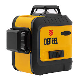 фото Лазерный уровень мультипризм. Denzel LXI 360-3 Green, 30 м, 520 нм, акк. Li 2800 mAh, резьба 1/4" арт.35079