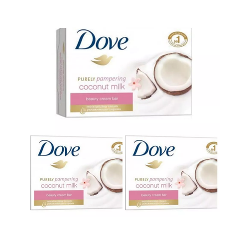 Крем-мыло Dove Кокос и жасмин, 3 шт х 135 г крем мыло dove набор коллекция ароматов 4 шт х 135 гр набор