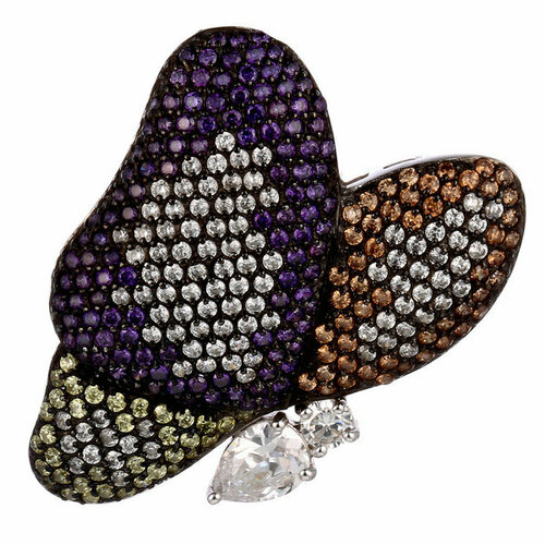 фото Подвеска element47, серебро, 925 проба, фианит