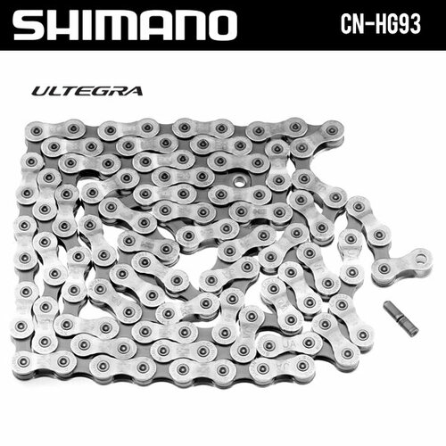 Цепь Shimano XT, HG93, 9ск, 114 зв, амп. пин (1 шт) цепь 9ск shimano hg53 116зв 6 6 6 7мм пин