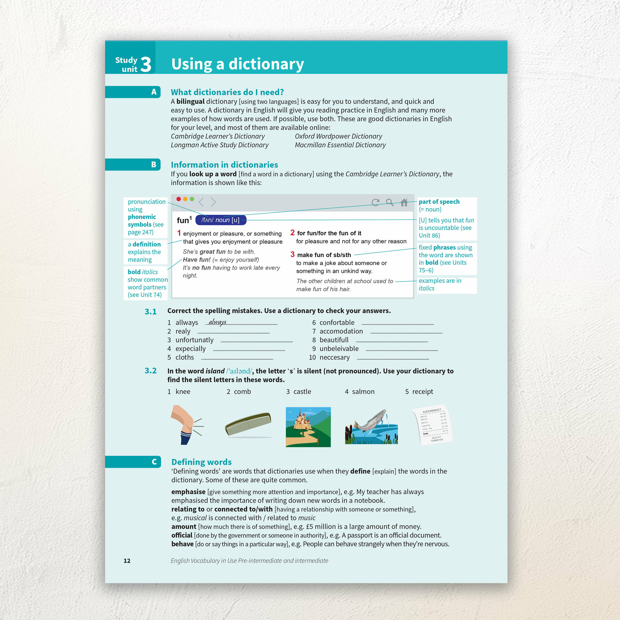 Stuart Redman "English Vocabulary in Use Pre-intermediate and Intermediate Book with Answers: Vocabulary Reference" мелованная - фото №19