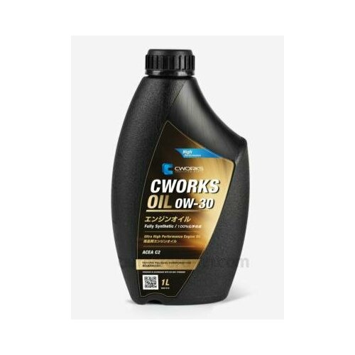 CWORKS A130R9001 CWORKS OIL 0W30 (1L)_масло моторное! синт.\ ACEA C2, PSA B71 2312/B71 2302