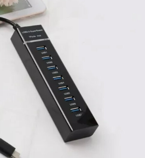 Концентратор USB HUB 7xUSB 20 F в USB 30