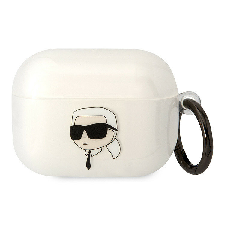 Чехол Karl Lagerfeld TPU with ring NFT Karl для Airpods Pro, прозрачный