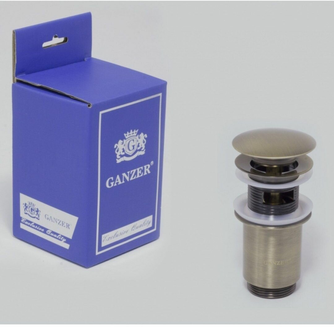 фото Донный клапан С переливом(круглая) GANZER F2D