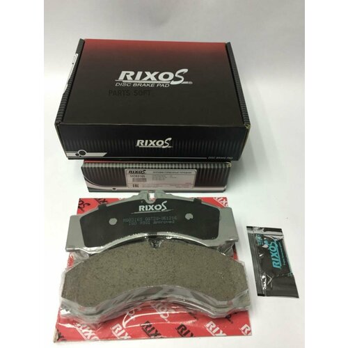 Колодка керамическая торм диск перед MERCEDES Sprinter 95-06 VW LT 96-06 (в комп. протшум пластина+с RIXOS / арт. MD8316S - (1 шт)