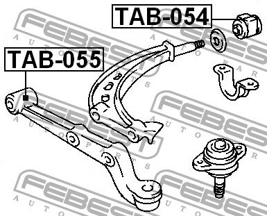 С/блок переднего рычага, TAB055 FEBEST TAB-055