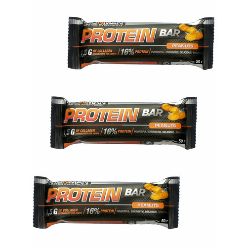 Ironman, Protein bar с коллагеном, 3х50г (орех (в шоколаде)) ironman protein bar с коллагеном без сахара 3х50 г кокос в шоколаде