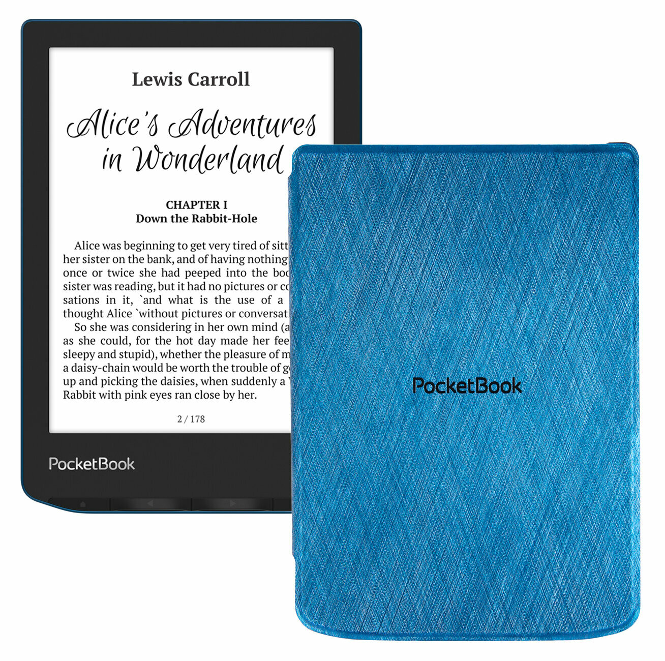 Электронная книга PocketBook 634 Verse Pro, синий с обложкой Blue