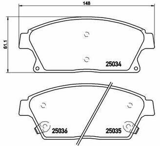 Колодки тормозные chevrolet cruze/opel astra j 16" 10- передние