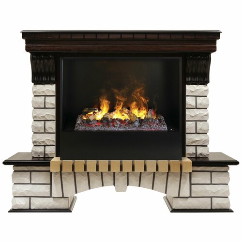 электрокамин realflame rockland 26 ao с очагом 3d cassette 630 Электрокамин RealFlame COUNTRY VR 26 AO-215 с очагом 3D Cassette 630 дрова + Black вставка