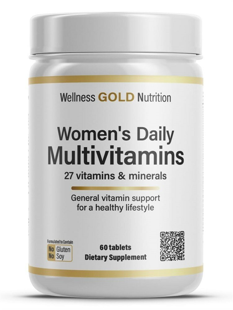 Wellness Gold Nutrition Multivitamins Woman`s Daily (60таб)