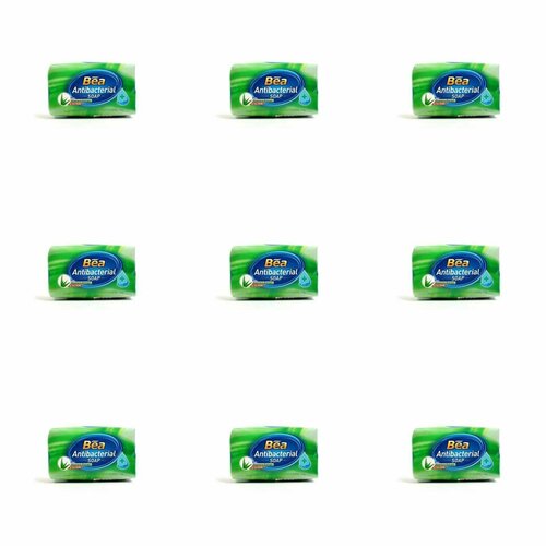 BEA Антибактериальное мыло Green, с экстрактом Алое-вера, 125 г, 9 шт.