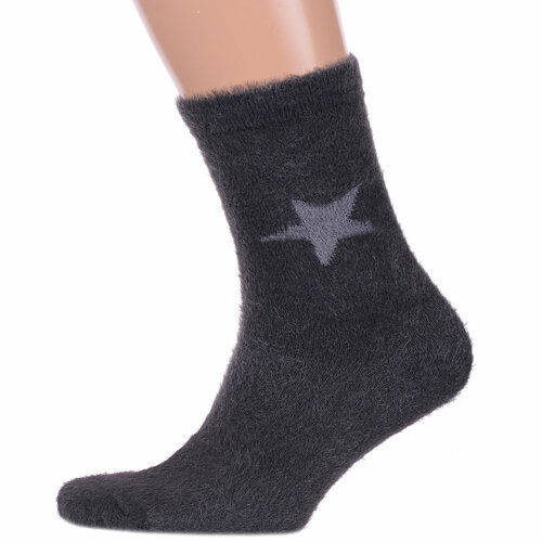 Носки HOBBY LINE, размер 39-44, Темно-серые носки теплые термоноски носки ангора носки кашемир