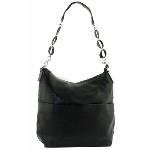 Сумка торба Polina & Eiterou, черный сумка мешок кожаная женская белая polina