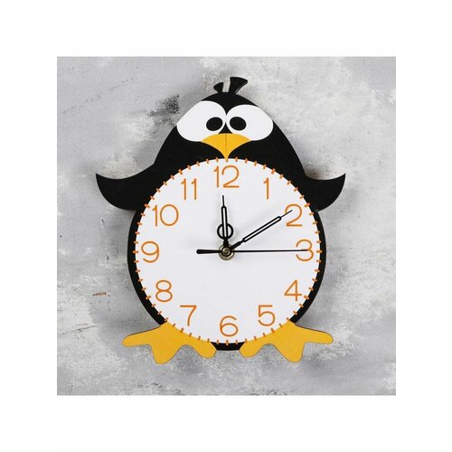 Часы настенные, серия Детские, Пингвин, дискретный ход