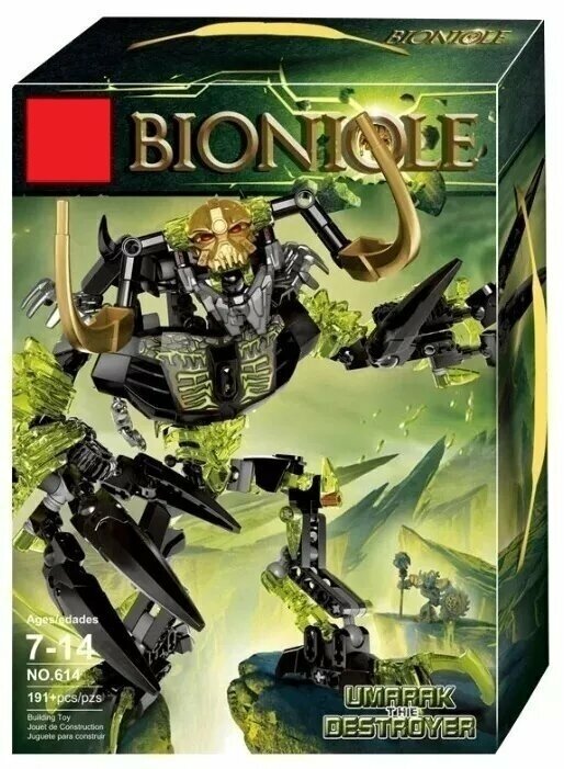 Конструктор Bionicle Бионикл 614 Умарак-Разрушитель, 191 дет.