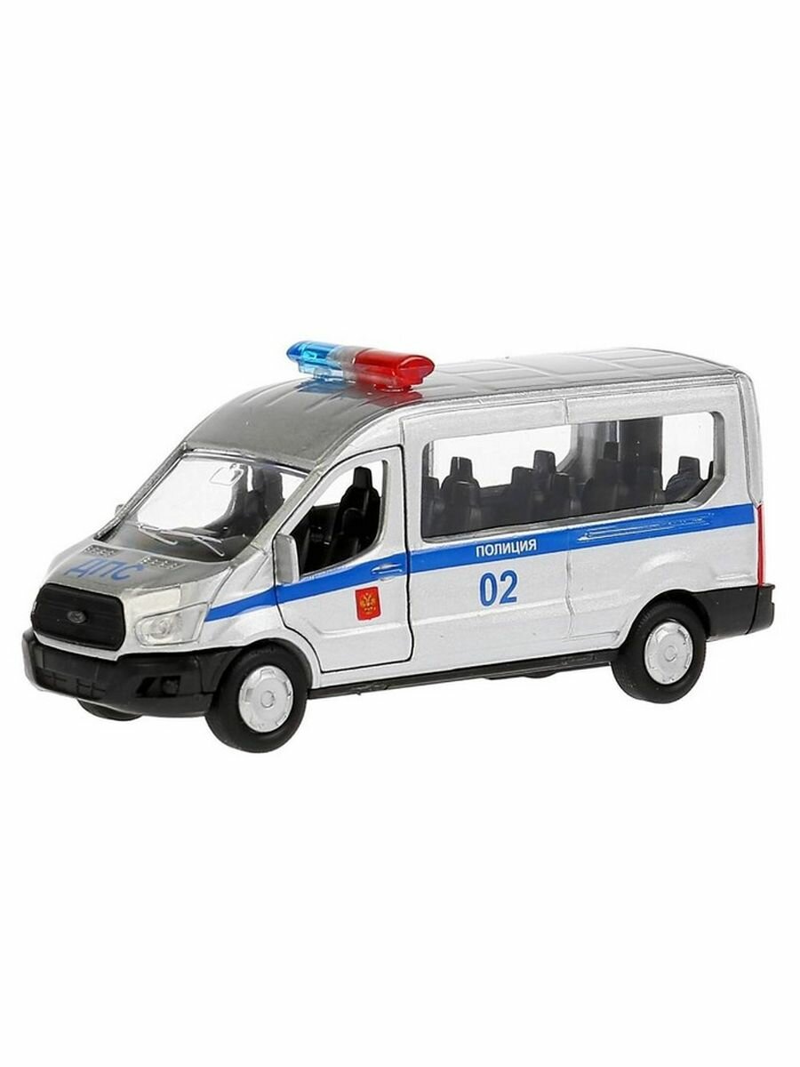 Машина Полиция Ford Transit, 12 см, инерционная, открывающие