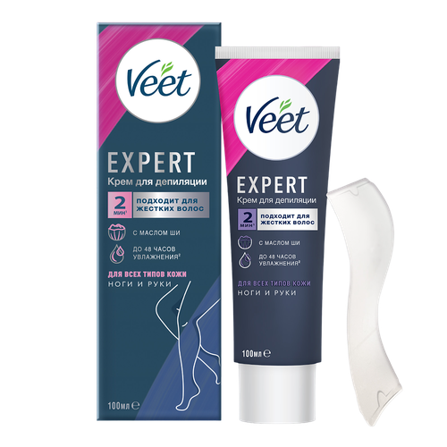 Veet Expert Крем для депиляции для всех типов кожи 100 мл 1 шт