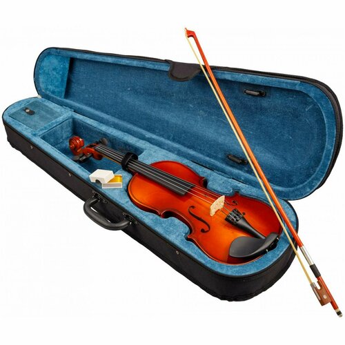 Скрипка 3/4 VESTON VSC-34 в комплекте смычок, канифоль, футляр flight fvb 34 подставка для скрипки 3 4
