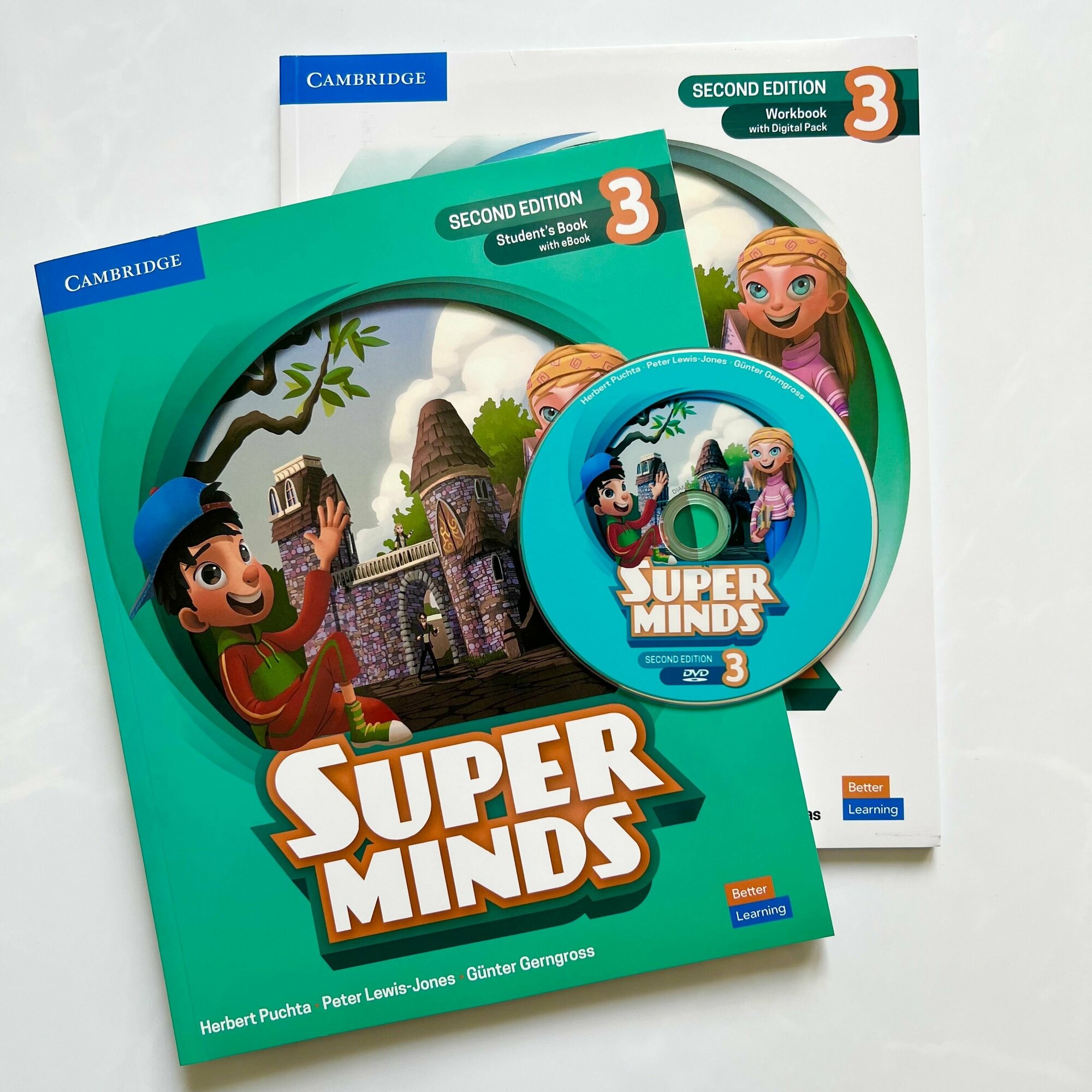 Super Minds 3 Second Edition (Полный комплект) учебник +рабочая тетрадь + диск