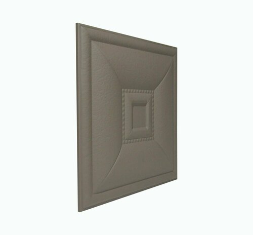 Панель стеновая из экокожи Chestnut Style темный коричневый 40 * 40см 1шт мягкая 3D панель декор для стен и в изголовье кровати