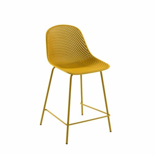 Стул полубарный La Forma (ех Julia Grup) Полубарный стул Quinby желтый арт. 077973
