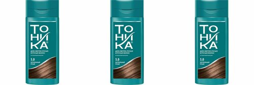 Тоника Оттеночный бальзам для волос 5.0 Натуральный Русый, 150 мл, 3 шт
