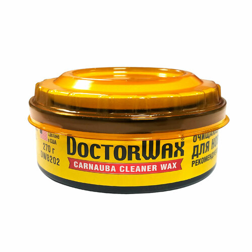 Пастообразный очищающий полироль-защита с воском Карнауба для новых покрытий. В комплект входит аппликатор DoctorWax DW8202