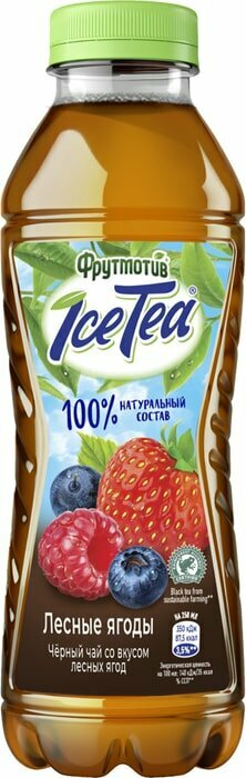 Холодный чай ICE TEA черный Лесные ягоды 0,5л ПЭТ - фотография № 4