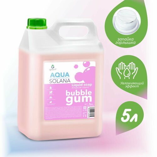 Жидкое мыло Grovst Aqua Solana Бабл Гам 5 литров