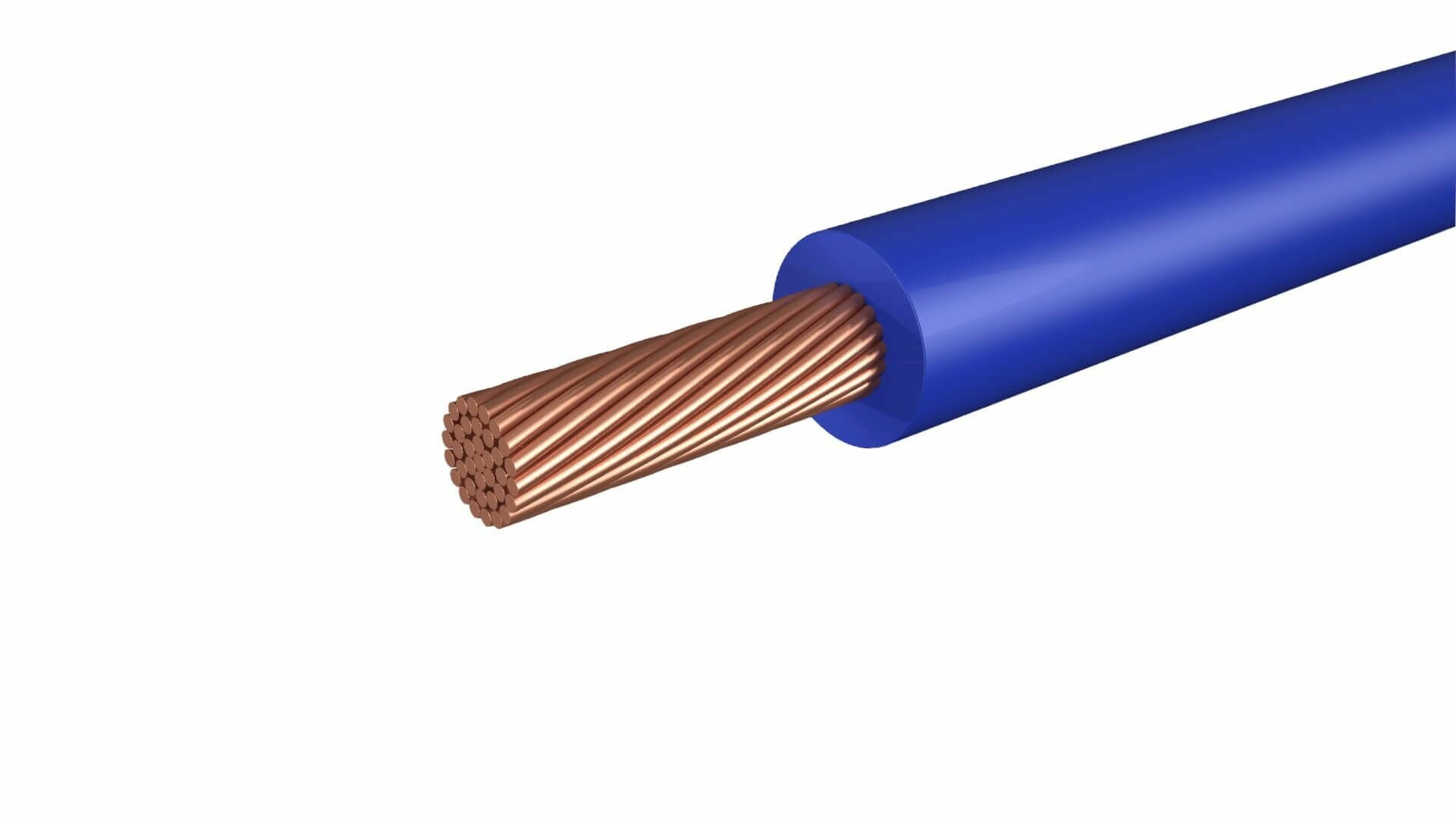 Провод электрический ПуГВ ( ПВ-3 ) синий 1 х 4 ГОСТ 31947-2012 - 10м