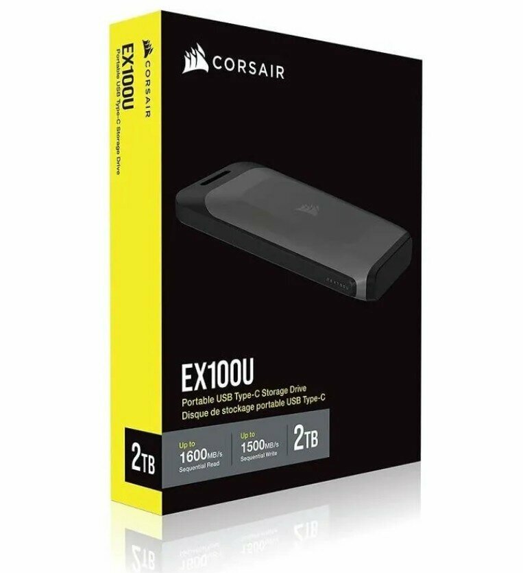 Внешний SSD накопитель Corsair EX100U 2 ТБ (CSSDEX100U2TB) USB Type-C — фото 3