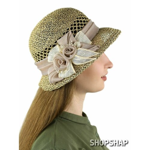 фото Шляпа shopshap шляпа shopshap аннабель, цвет: коричневый, размер головы (см.): 58, размер 58, коричневый