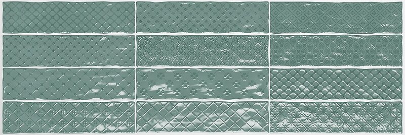 Керамическая плитка El Barco Music Verde Decor настенная 7,5х30 см