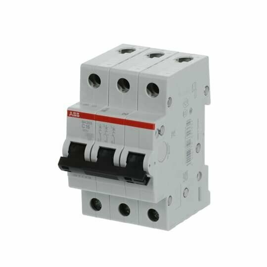 Автоматический выключатель ABB SH203 16A 6kA 3P тип С 2CDS213001R0164 — фото 1