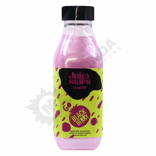 JUICY STARS Шампунь для волос блеск и защита ЧЕ черника 400 мл 469₽