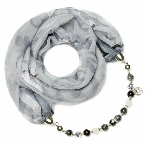 фото Платок foxtrot,80х80 см, серый