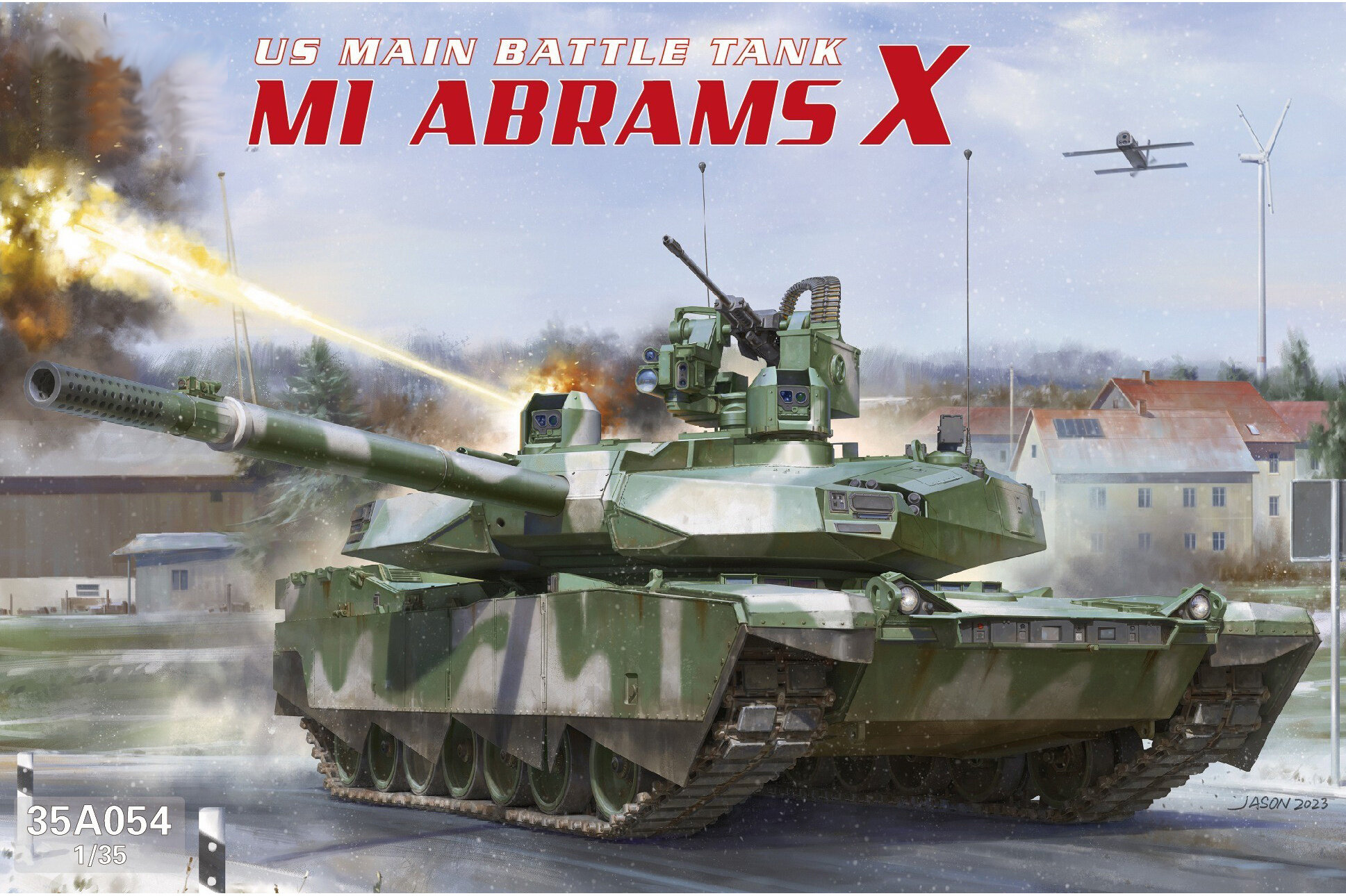 Abrams X (Абрамс Х) 35A054 Amusing Hobby 1:35 Сборная модель танка