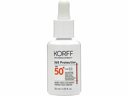 Тонирующая солнцезащитная сыворотка для лица SPF 50+ KORFF 365 Protection