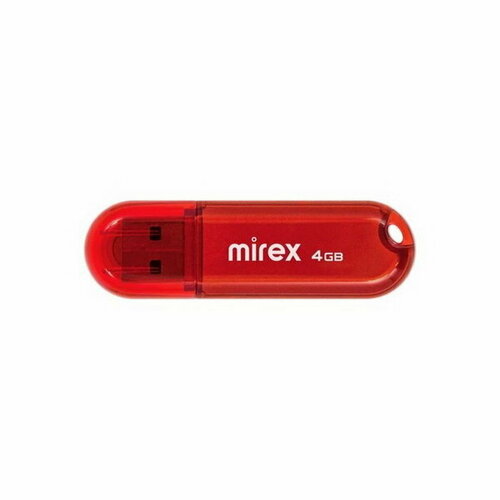 Флешка CANDY RED, 4 Гб, USB2.0, чт до 25 Мб/с, зап до 15 Мб/с, красная