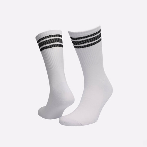 фото Носки sneakerhead striped sox, размер 42/45, белый, черный