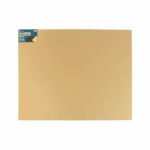 Коврик eva универсальный Grand Caratt, Соты 67 x 82 см, бежевый