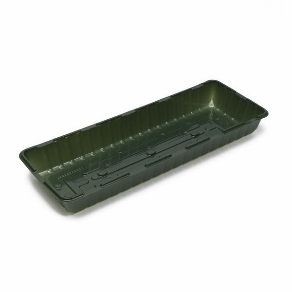 Контейнеры Для Рассады Мини-парник для рассады, 57 x 21 x 12 см, без вставок, тёмно-зелёный, пластик, 5 шт.