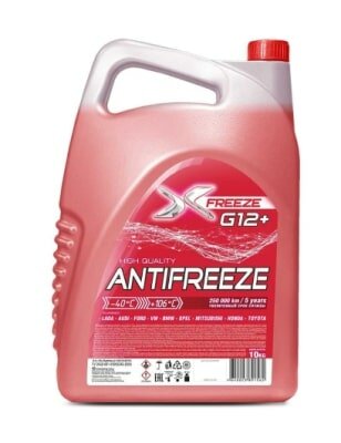 Антифриз X-Freeze G12+ (-40) красный 10кг