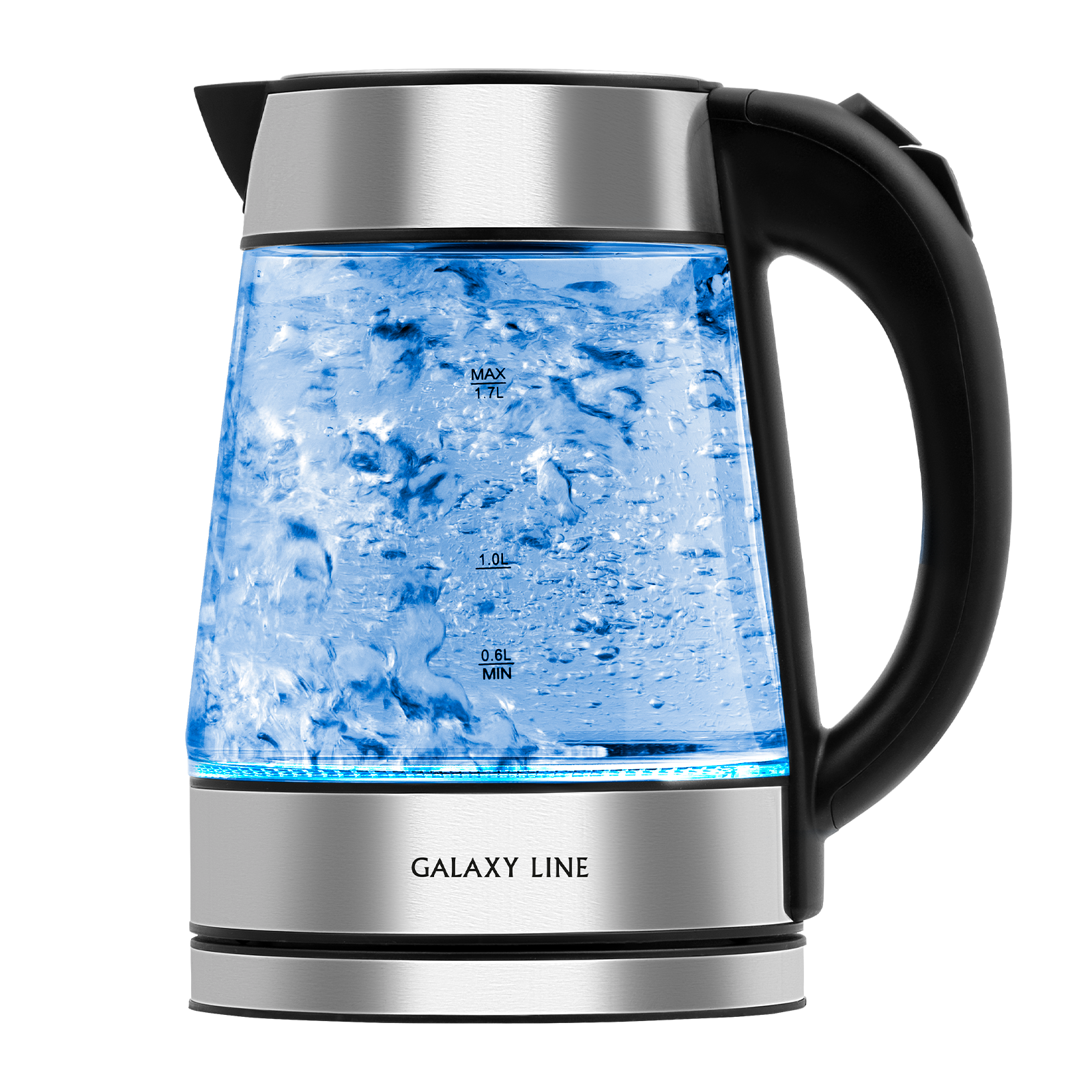 Чайник электрический Galaxy Line GL 0561 1.7л. 2200Вт серебристый корпус: стекло/пластик (ГЛ0561)